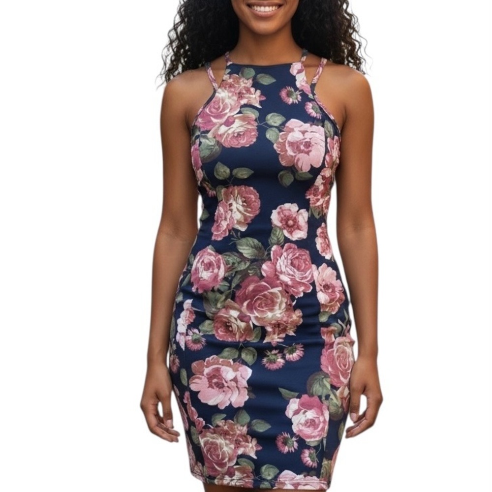 Girl Sensational Floral Pencil Dress. Multi Colors. Sz XL.